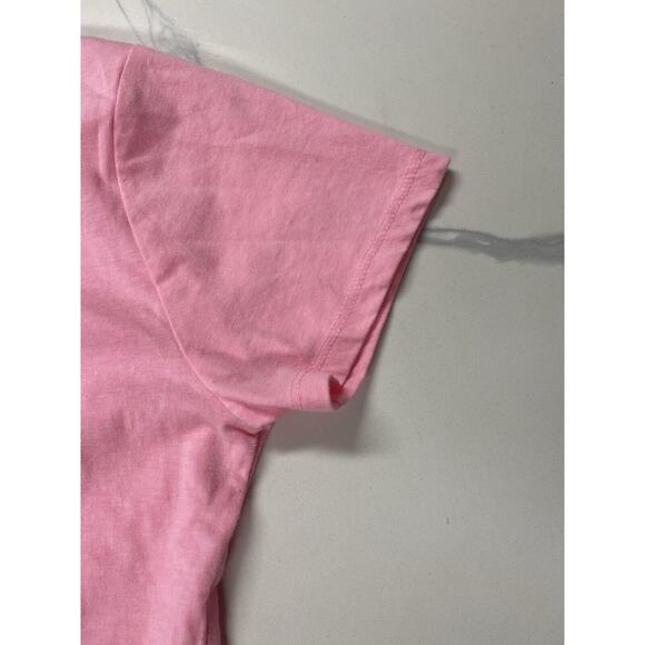 Girls Smiley World Pink Tie-Dye Twist front Shirt Short Sleeve Size XL(16) Faces - Picture 7 of 7